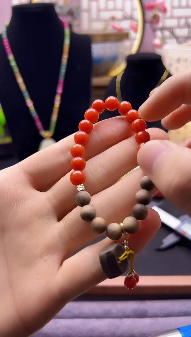 【闪购商品】翡翠手链14K金镶嵌S205