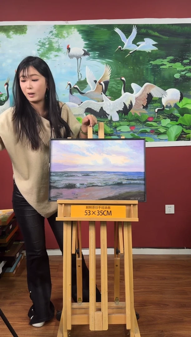 油画【53号】约53*35cm丨朝鲜原创纯手绘孤品油画丨顺丰包邮