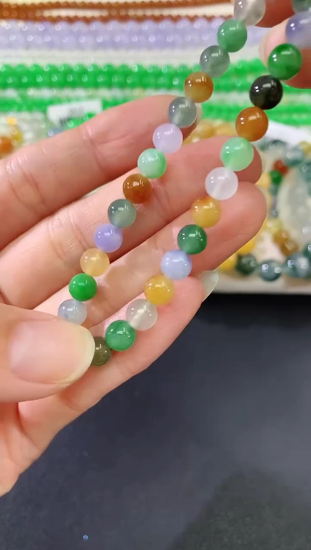 未镶嵌手串翡翠90|3800