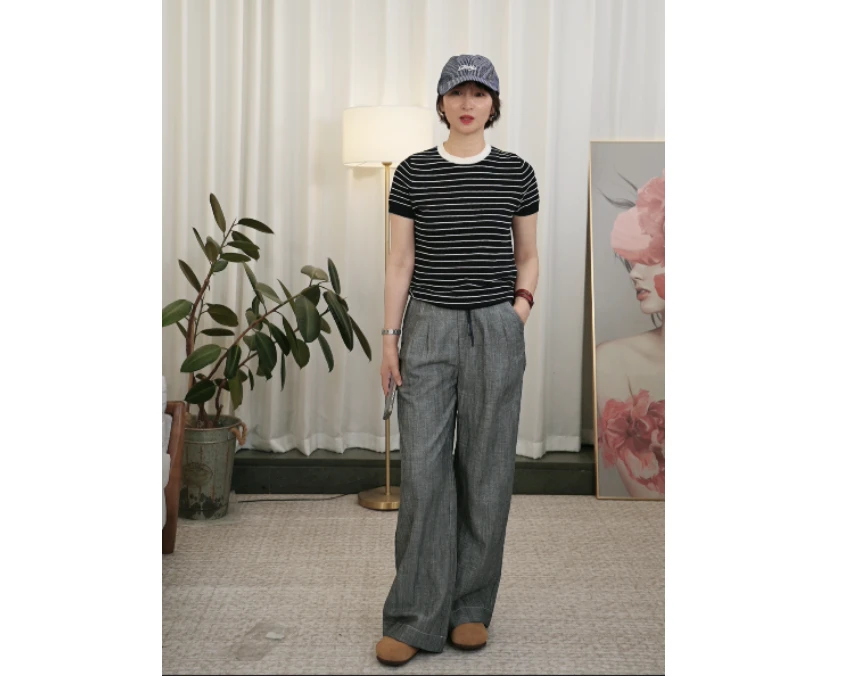 【YLANGENE】单色阔腿裤 8088LJ