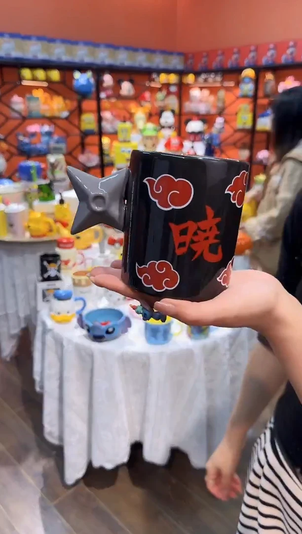 瓷片@@火影忍者火云袍陶瓷水杯