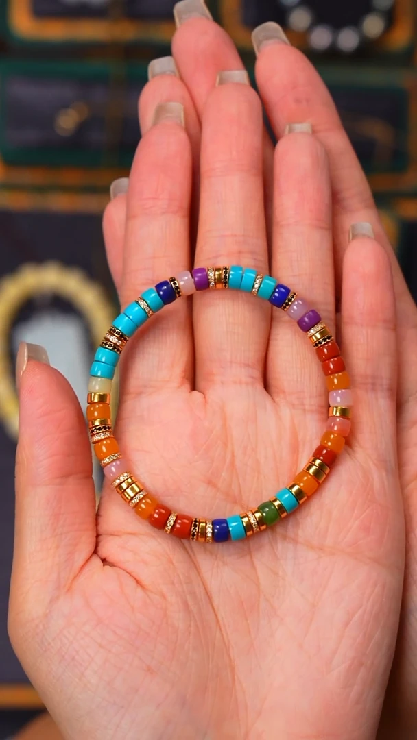 未镶嵌绿松石手串猪*宝见山文玩珠宝回血