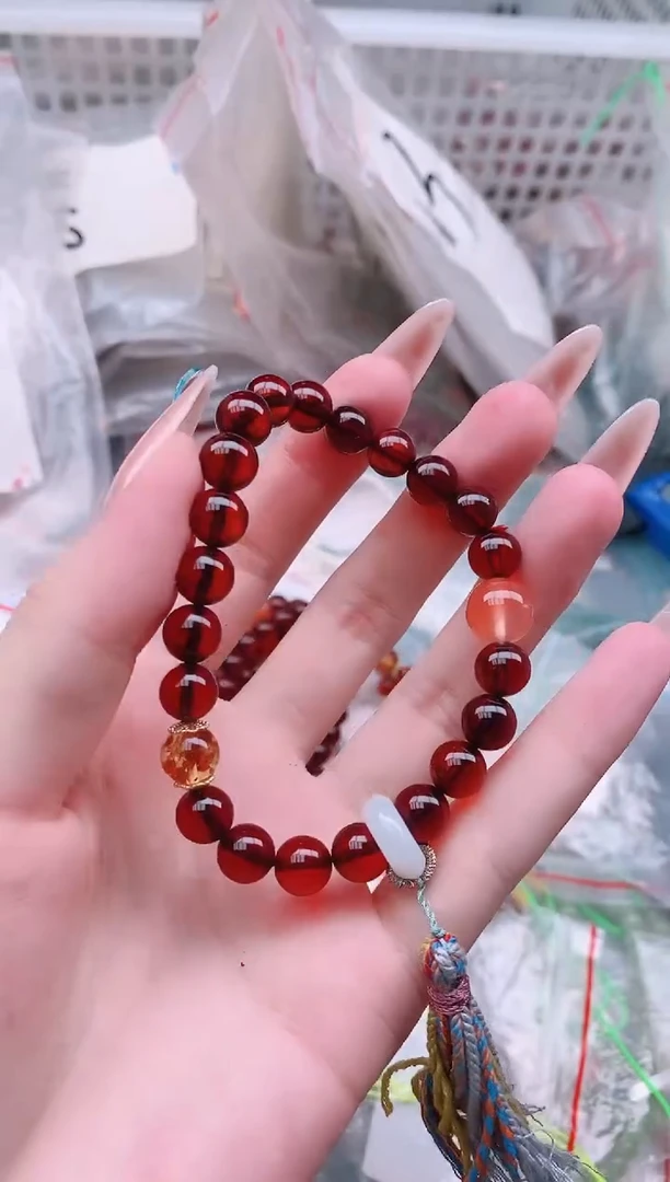 未镶嵌血珀手链多样性发拍一发一