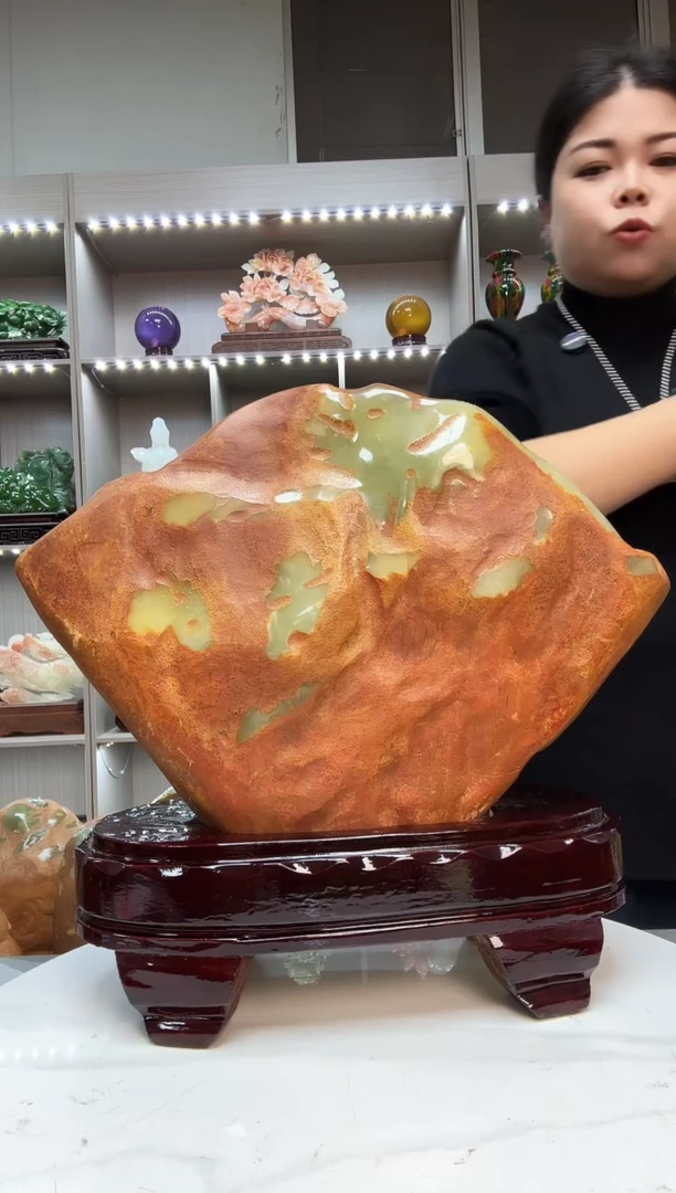 石材天然石材家居摆件办公室客厅玄关高档摆件