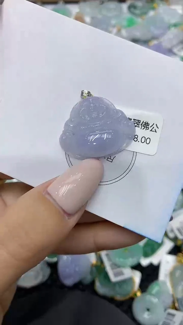 颈饰18K金镶嵌翡翠111111111111