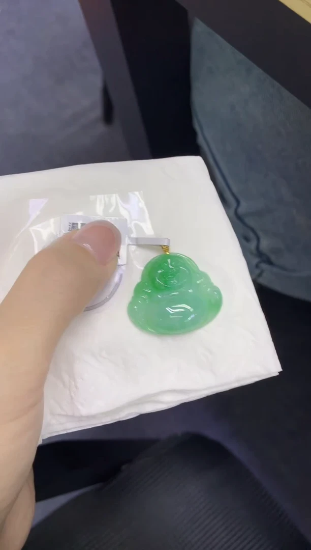 颈饰未镶嵌翡翠天然缅甸翡翠A货百元以上9元证书费自理