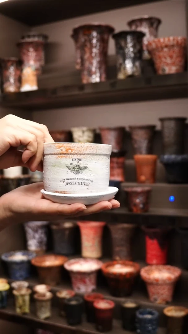 梁* 泰国进口手工花盆个性创意花盆