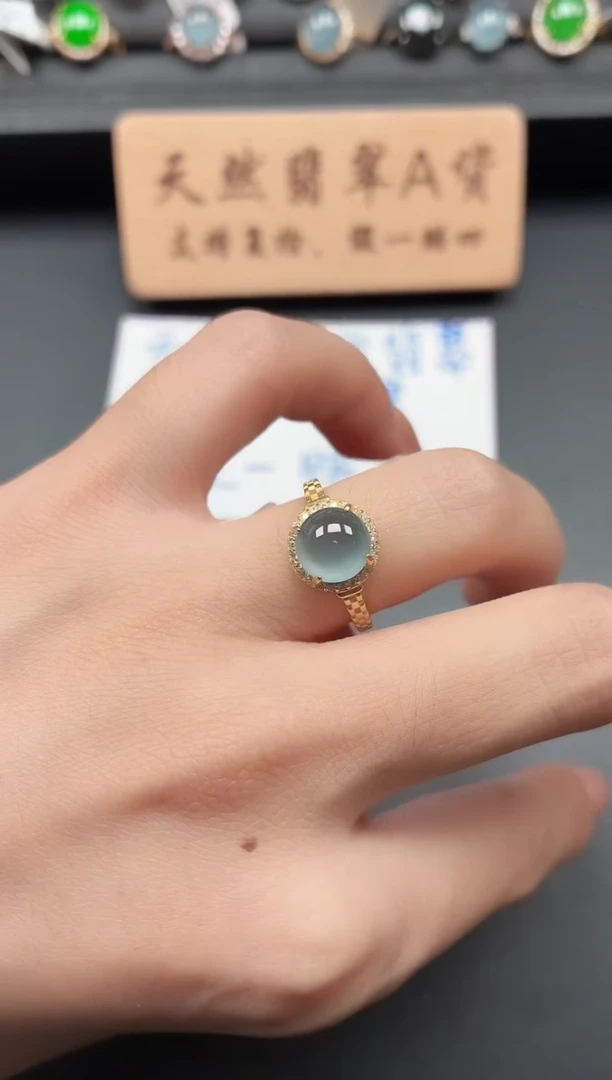 银S925镶嵌戒指翡翠1111