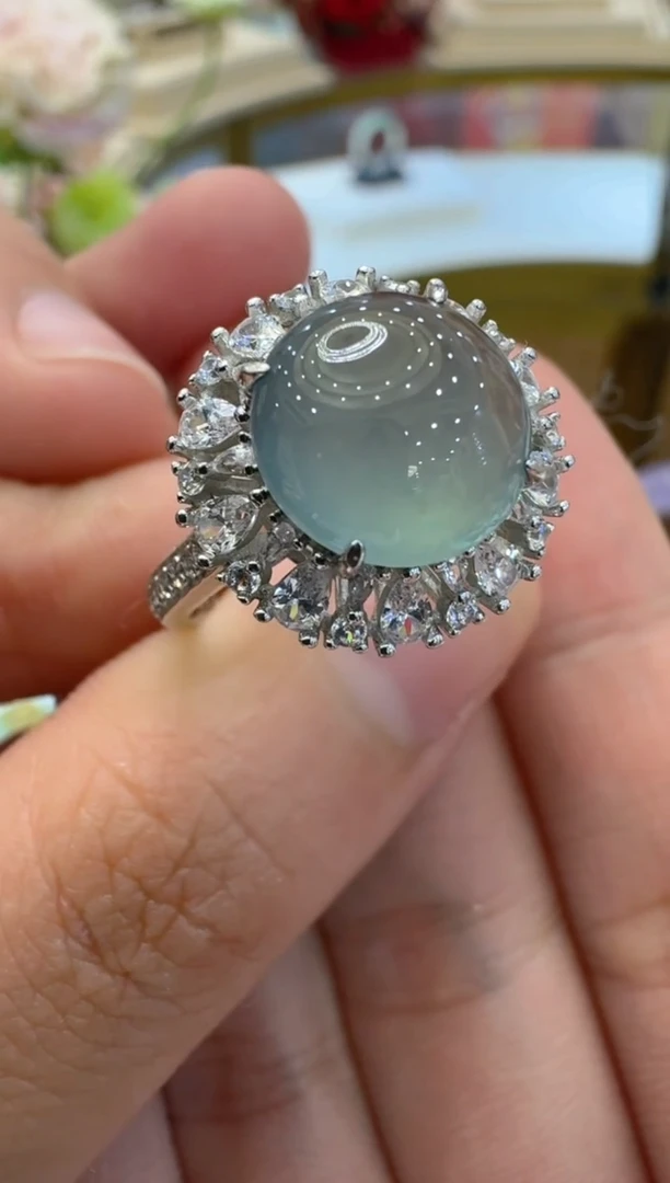 【闪购商品】翡翠戒指银S925镶嵌多样性团购发一件