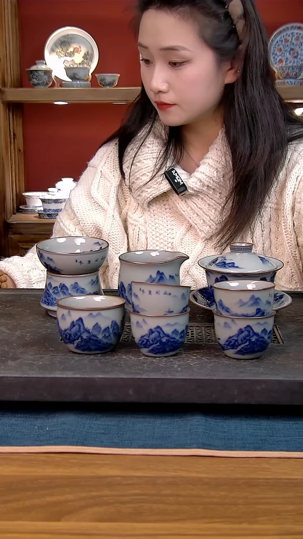 简装家用款8件套 老陶泥开片纹陶瓷茶具