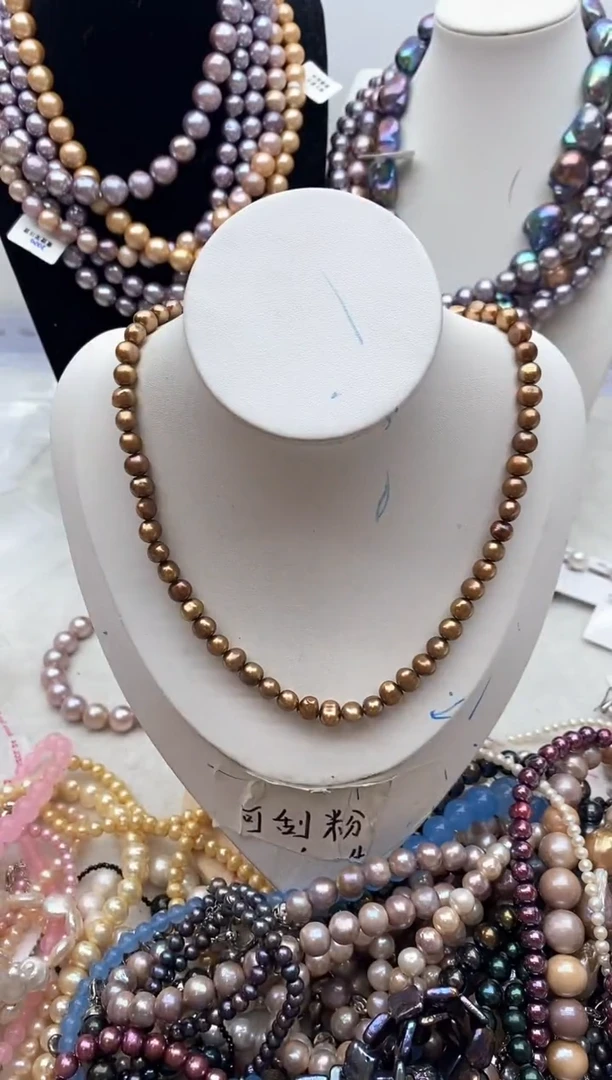 【闪购商品】淡水珍珠颈饰钛钢126