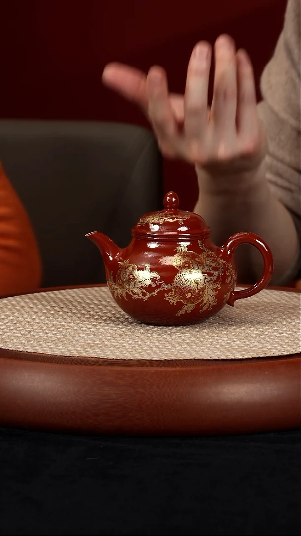 茶壶紫砂【kb056】宫灯宜兴紫砂ZLM