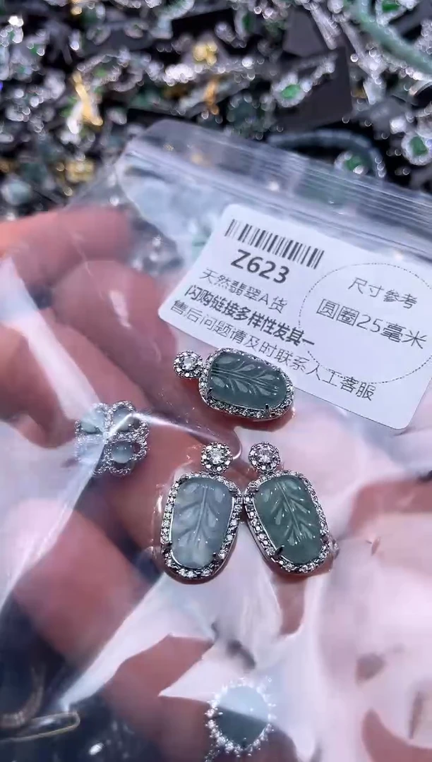 【闪购商品】翡翠颈饰未镶嵌Z623多样性发其一