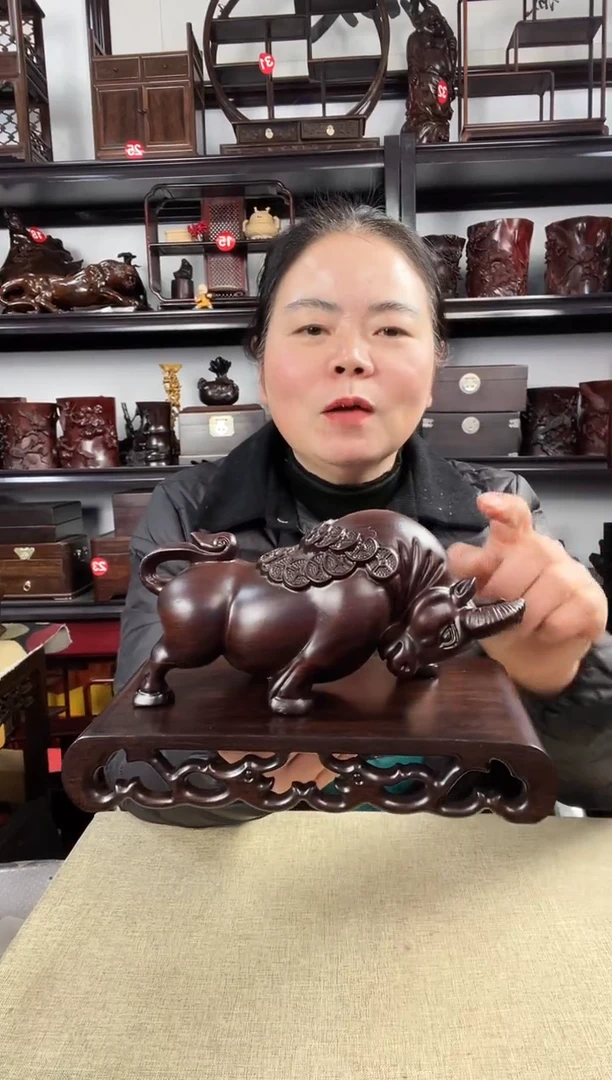 木老李红木工艺品1221+牛