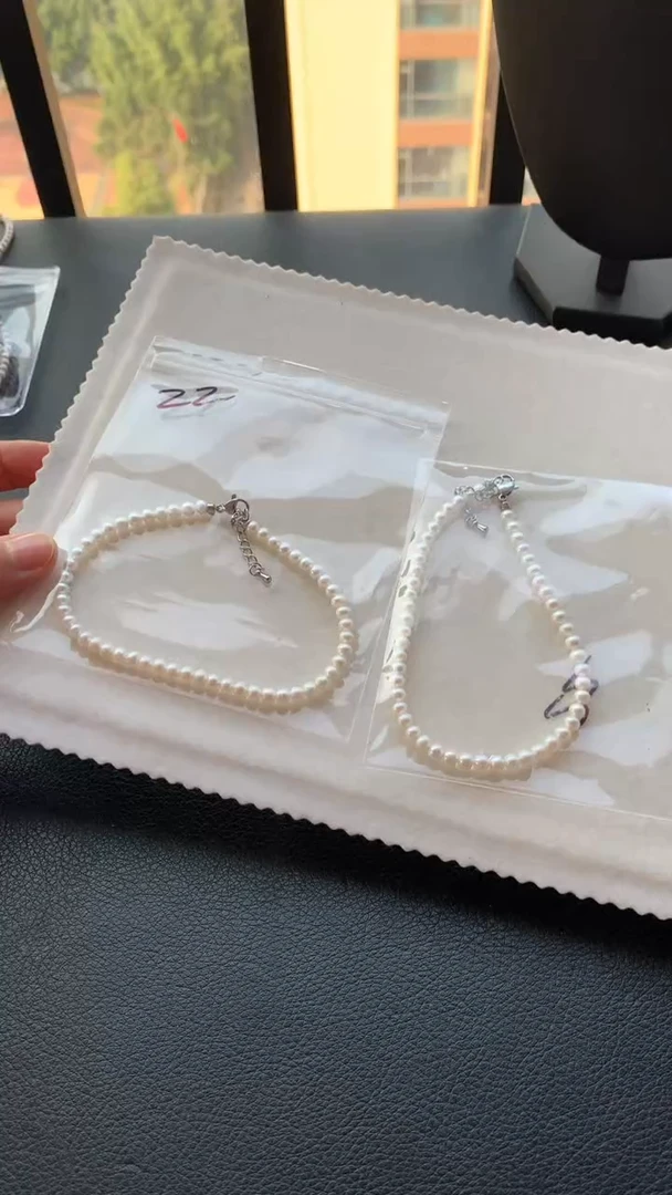 【闪购商品】淡水珍珠颈饰银S925镶嵌天然48*22