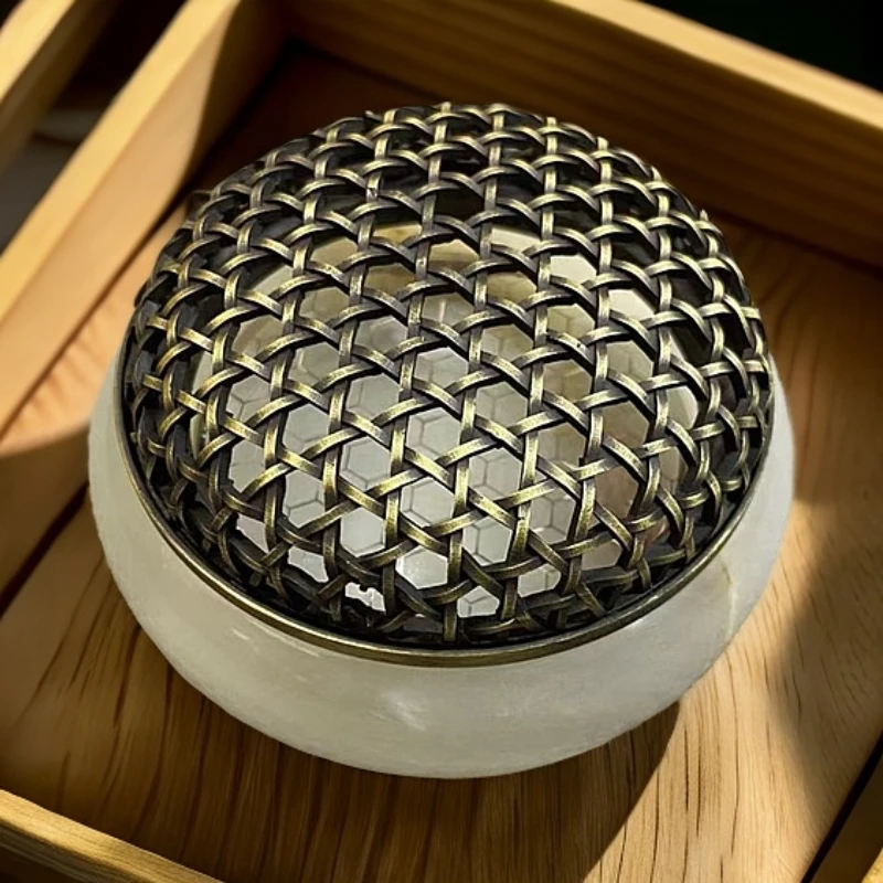 四季2小时玉石香炉蜂网镂空高端盘香家用室内沉香檀香熏香熏炉