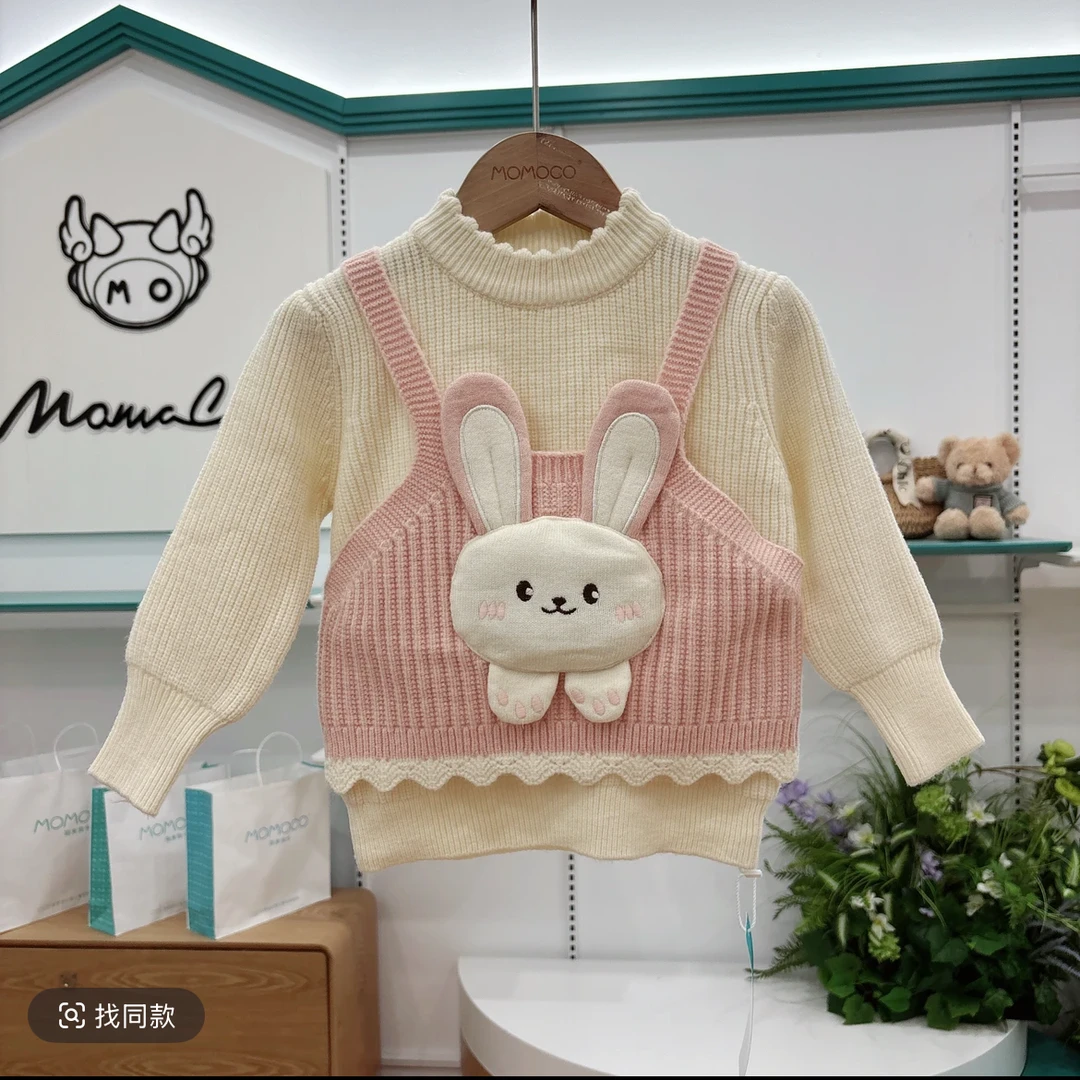 女童秋款可爱假两件毛衣77730230001