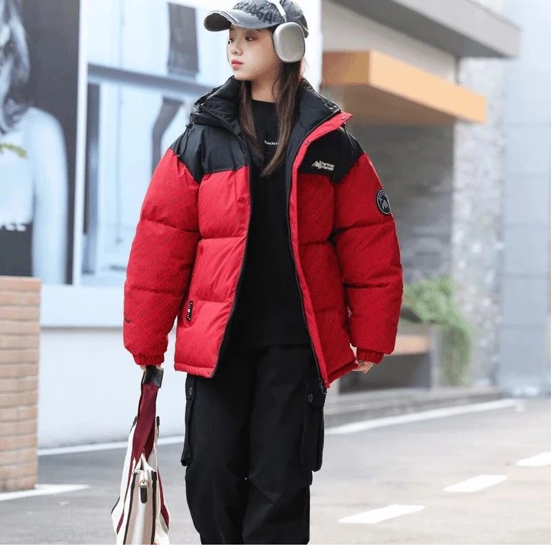 8817高端专享老林家青少年棉衣红色（马）