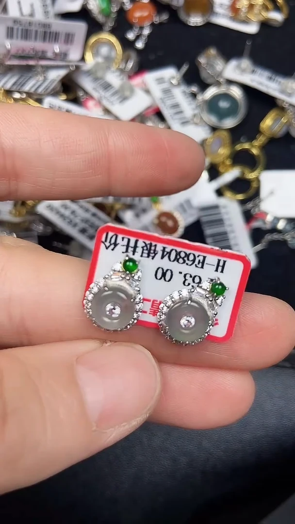 银S925镶嵌戒指翡翠2730