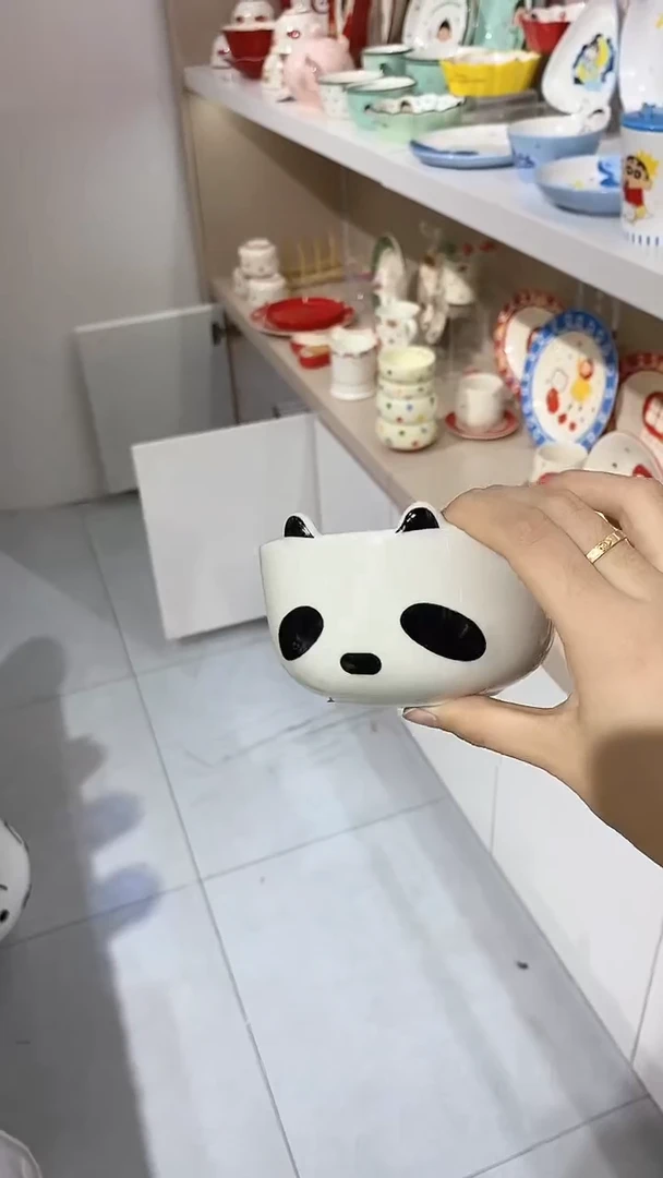 陶瓷摩登主妇熊猫碗