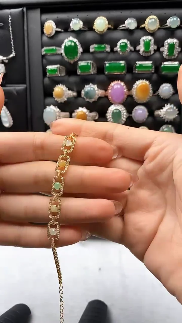 合金手链翡翠28