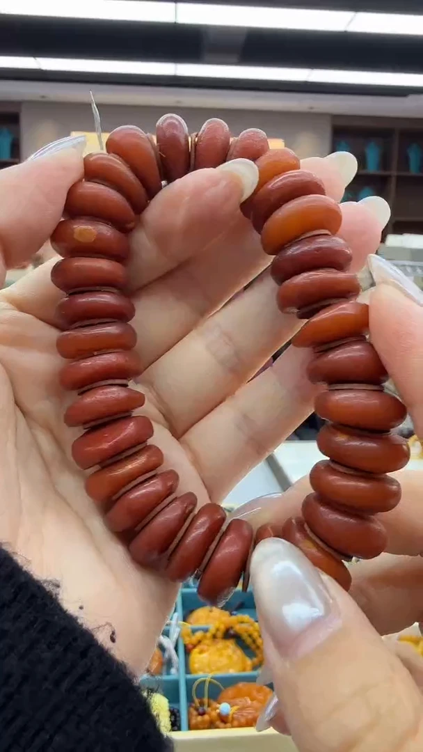 手链琥珀未镶嵌92秒拍号假一罚三