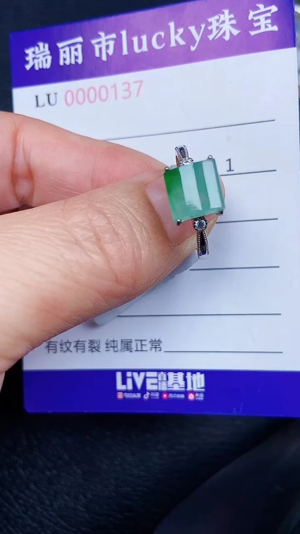 颈饰银S925镶嵌翡翠1037
