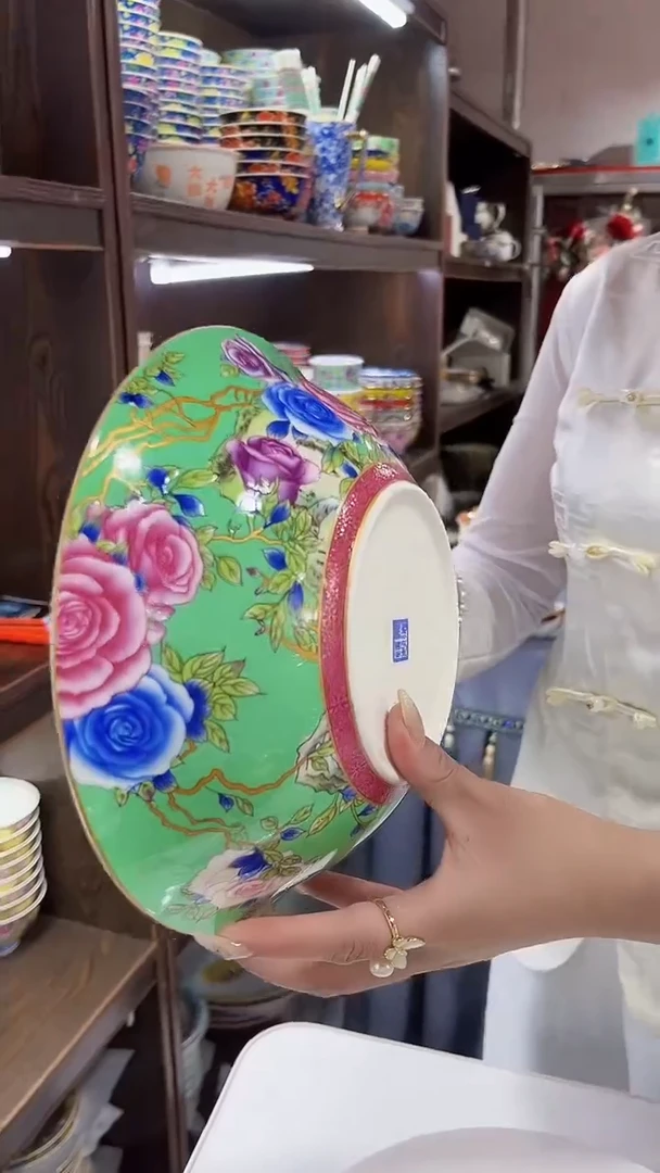 瓷片9英寸大汤碗景德镇陶瓷1个