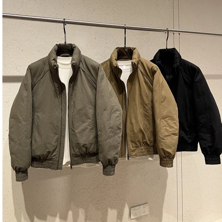 男士羽绒服冬季2025新款潮流宽松立领加厚上衣休闲冬装轻薄款外套