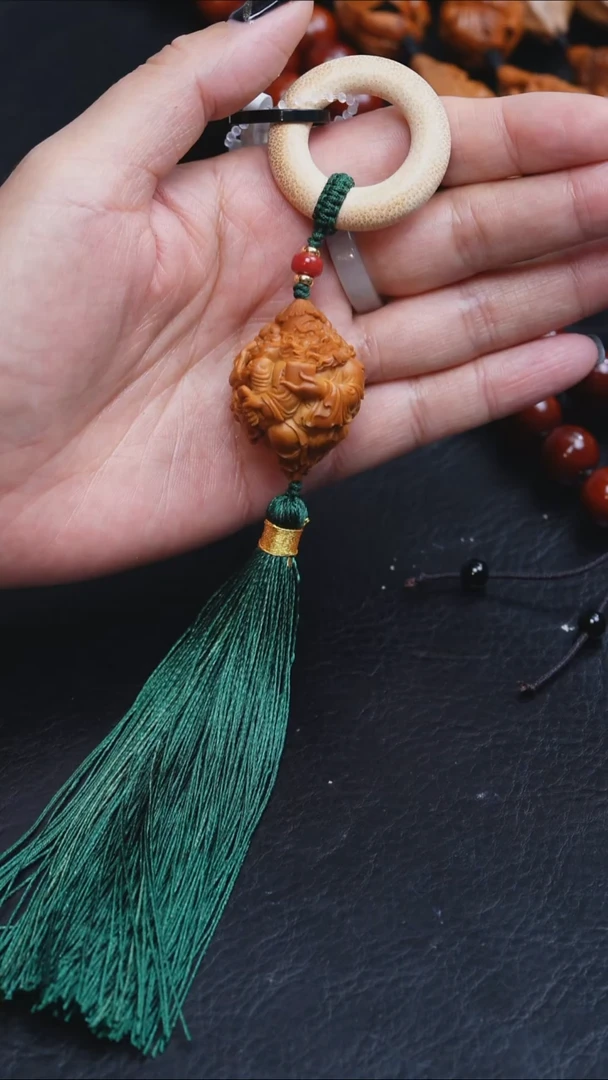 吊坠橄榄核3.0钟馗嫁妹