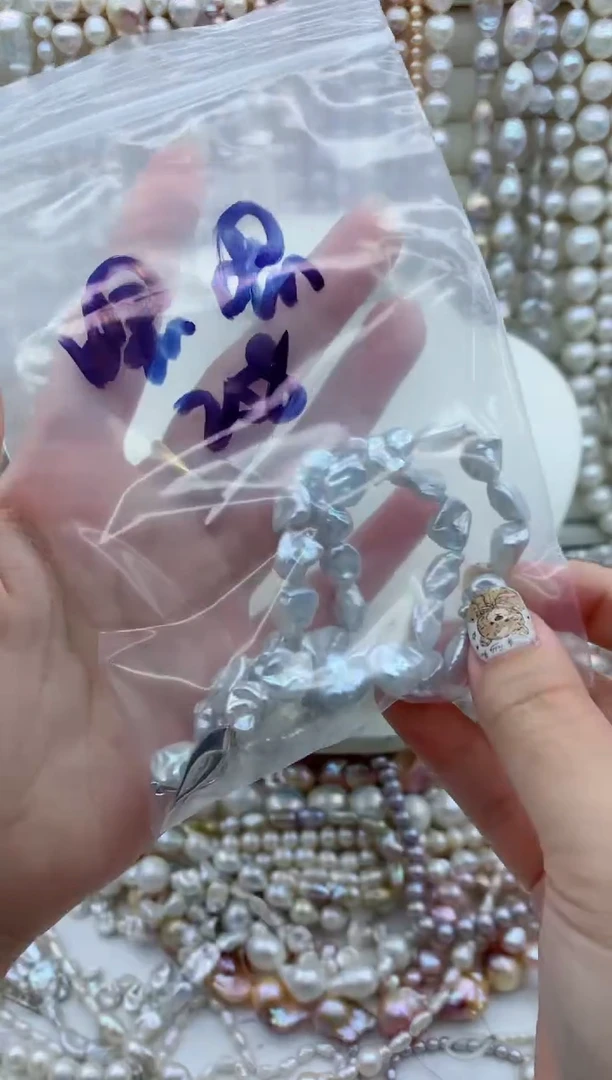 淡水珍珠银S925镶嵌项链嗯*项链多样性发其一