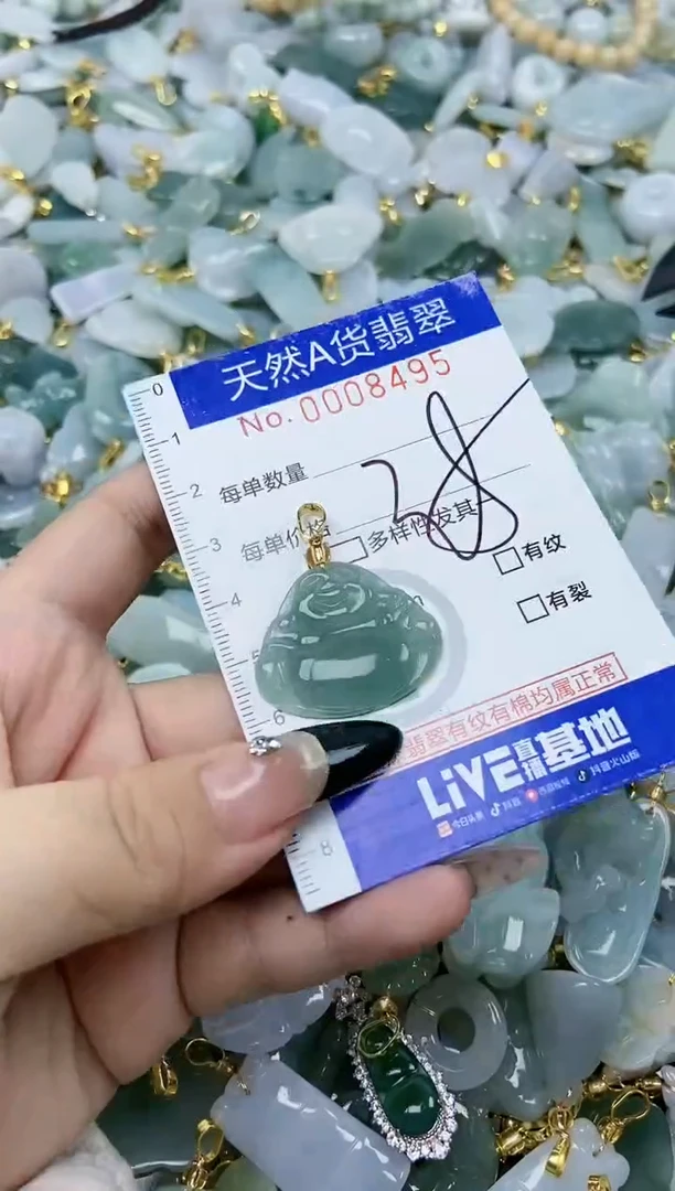 【闪购商品】翡翠颈饰未镶嵌天然A货翡翠