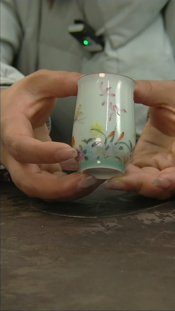 【闪购商品】青花手绘花卉主人杯