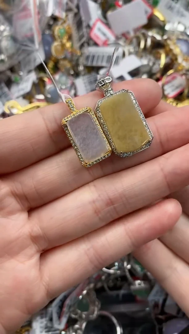 银S925镶嵌戒指翡翠2222----3