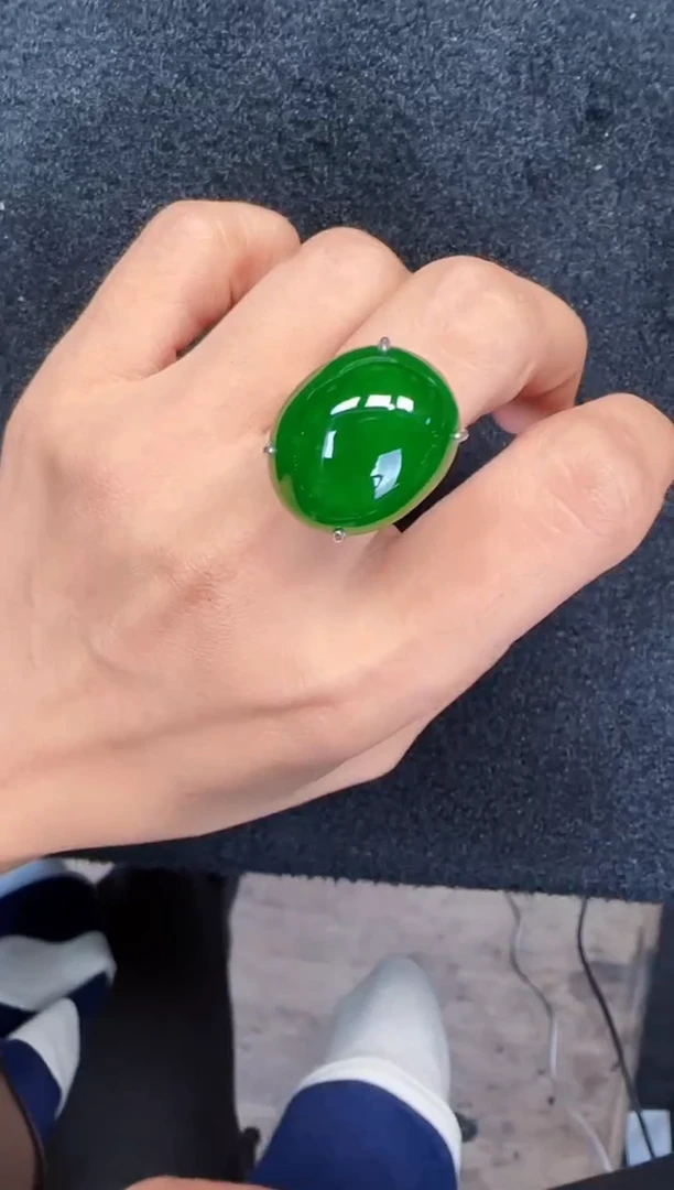 未镶嵌定制翡翠翡翠戒指151