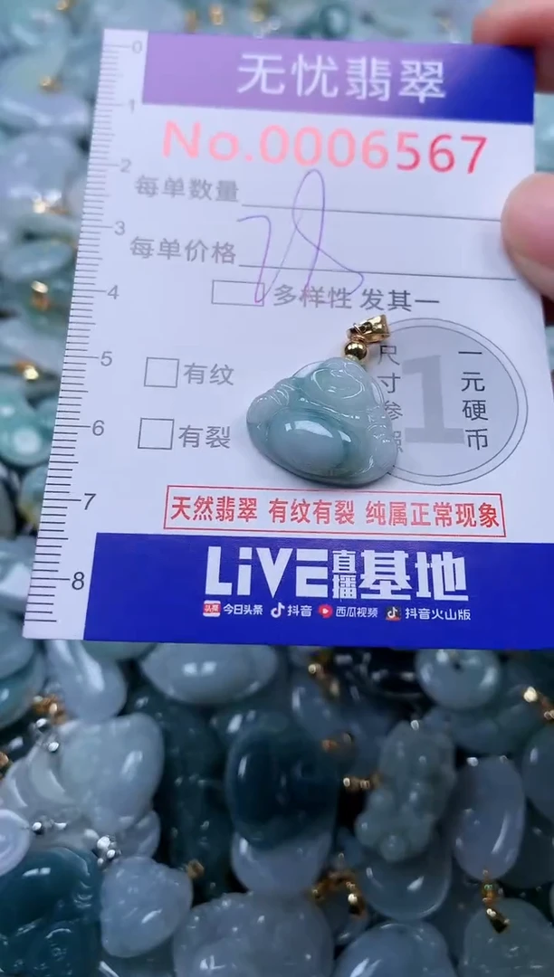 颈饰未镶嵌翡翠6567