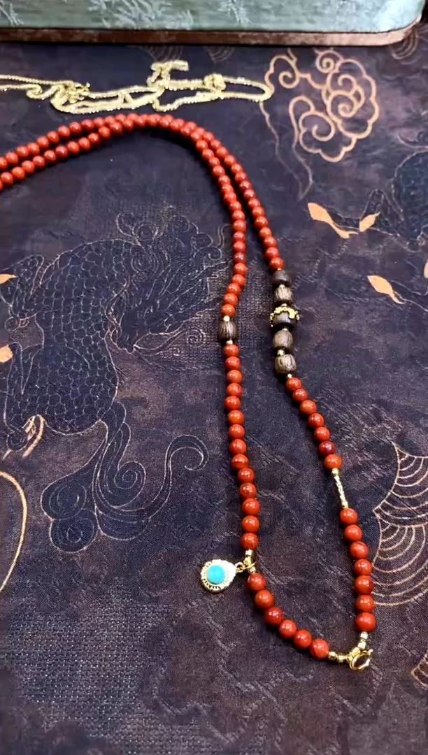 项链未镶嵌南红玛瑙.