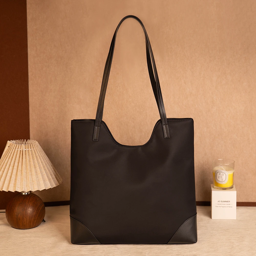 2025新款大容量通勤手提百搭时尚单肩托特女士包