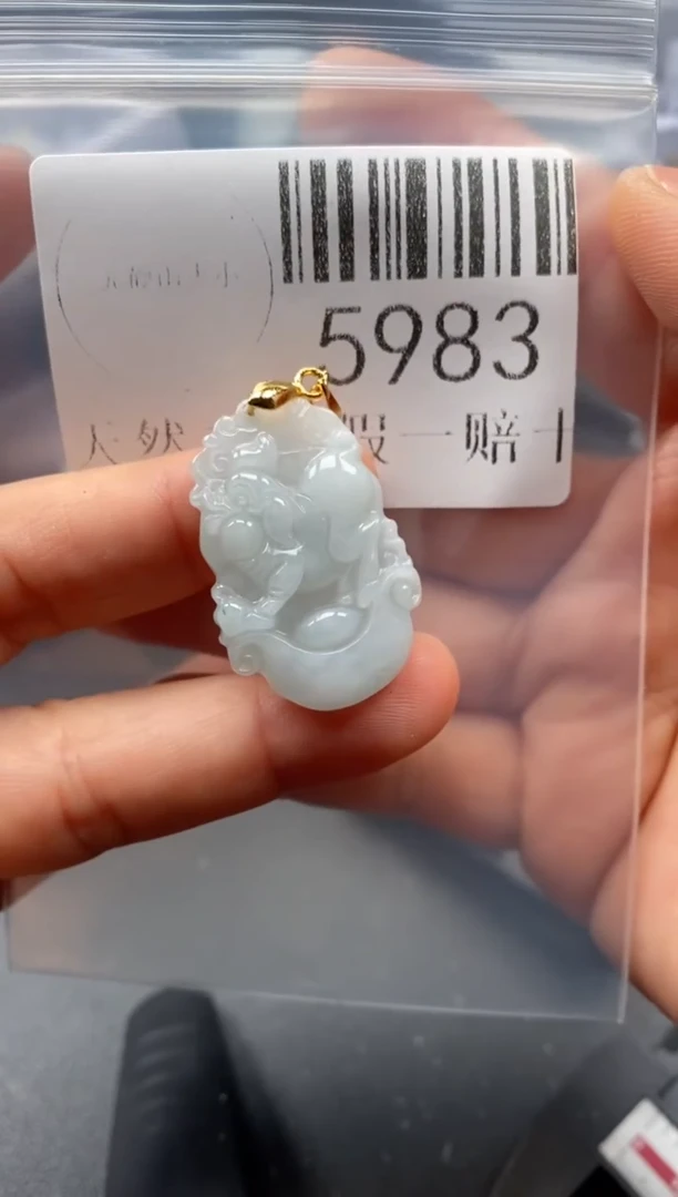 翡翠未镶嵌吊坠(不含链)5983