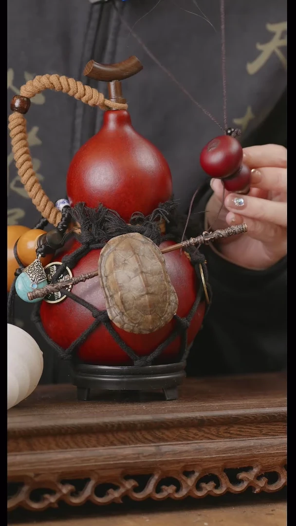 【闪购商品】319号精品天然大漆工艺防渗内胆酒葫芦~