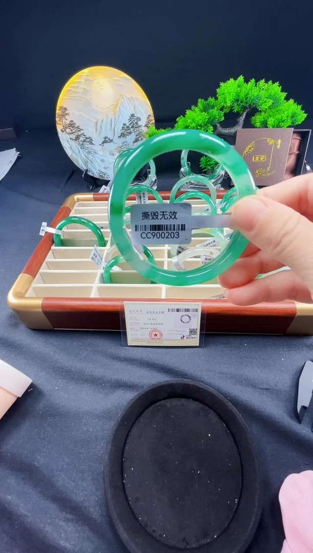 未镶嵌手镯石英质玉（非洲翠）真品上等纯天然非洲翠玉手镯石英质玉