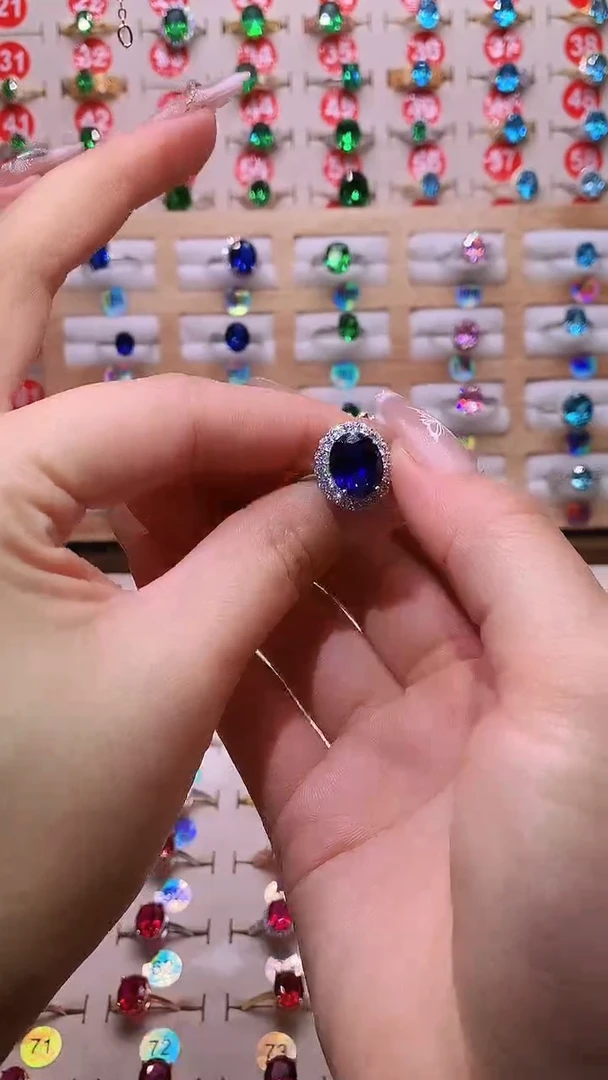 无925银 高订 轻奢 深海斯里兰卡蓝色系