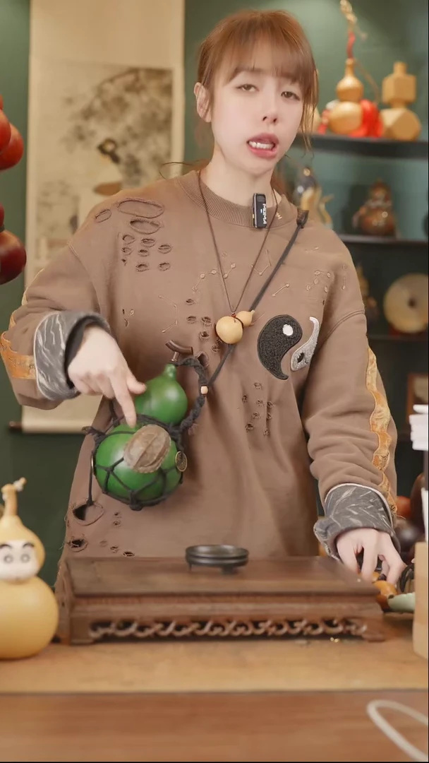 【闪购商品】115号精品天然大漆工艺防渗内胆酒葫芦~