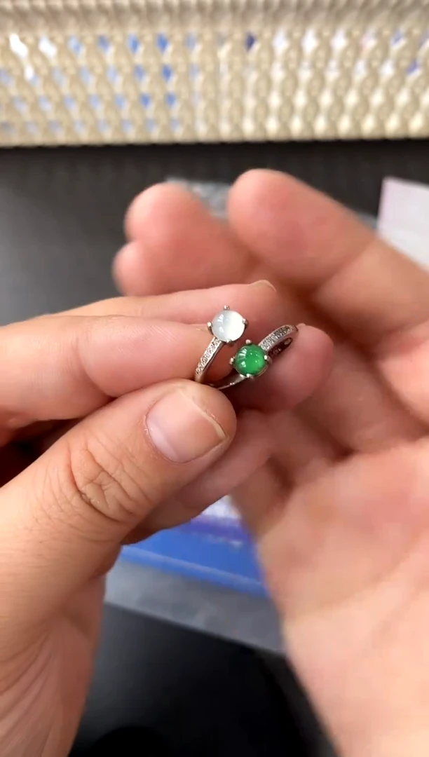 【闪购商品】翡翠戒指银S925镶嵌买断价