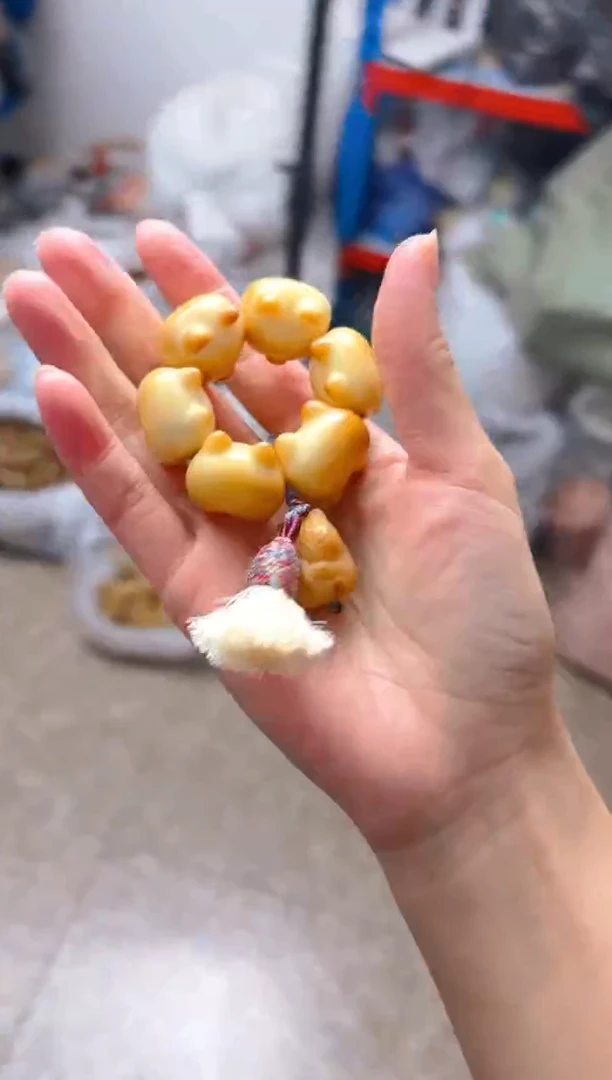 吊坠菩提根/象牙果柯基屁屁手捻  小仓鼠