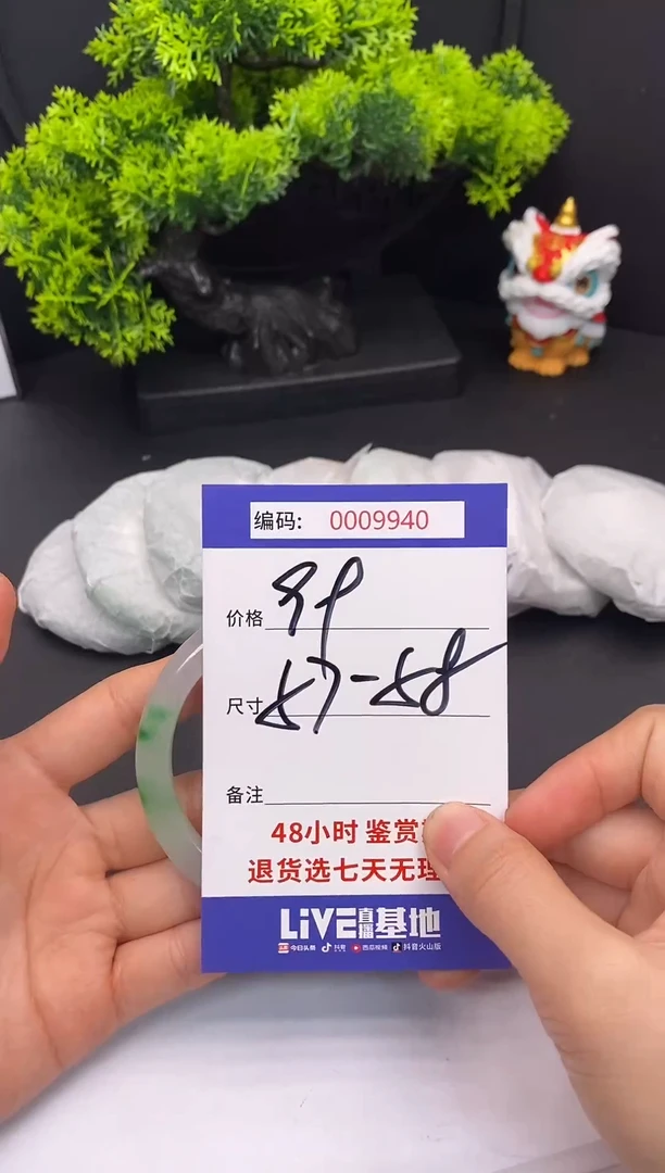 未镶嵌手镯翡翠0009940