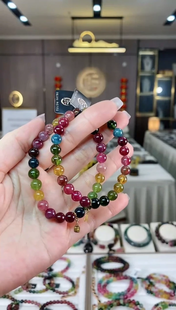 【闪购商品】碧玺单圈手串7mm+未镶嵌（多样性发一条）hon