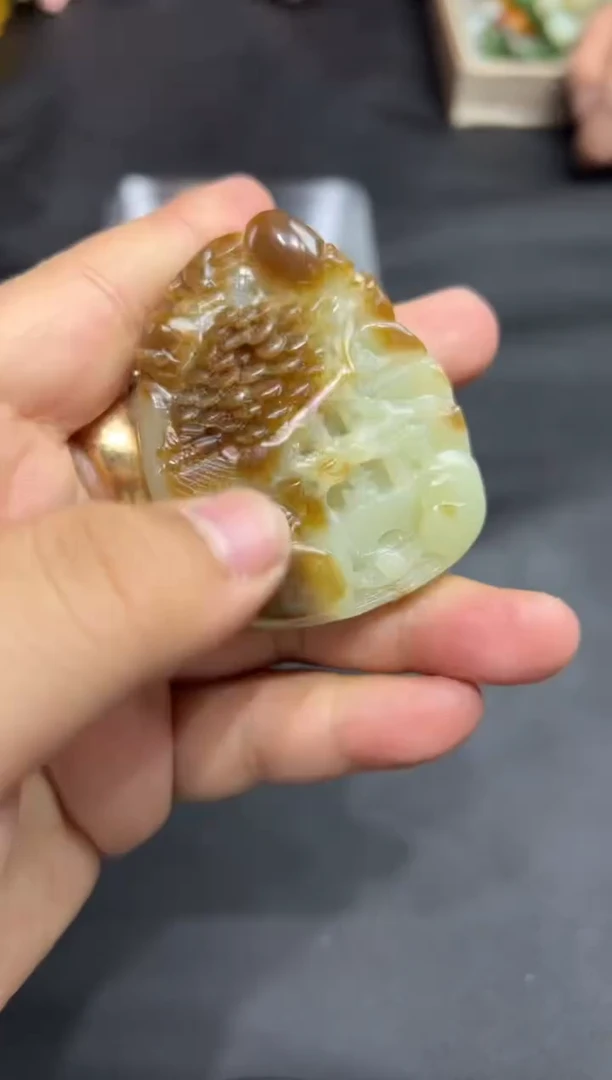 颈饰未镶嵌和田玉猎*13
