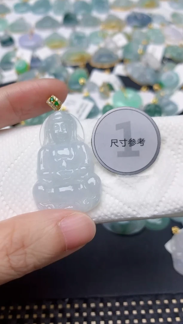 颈饰未镶嵌翡翠天然缅甸A货翡翠