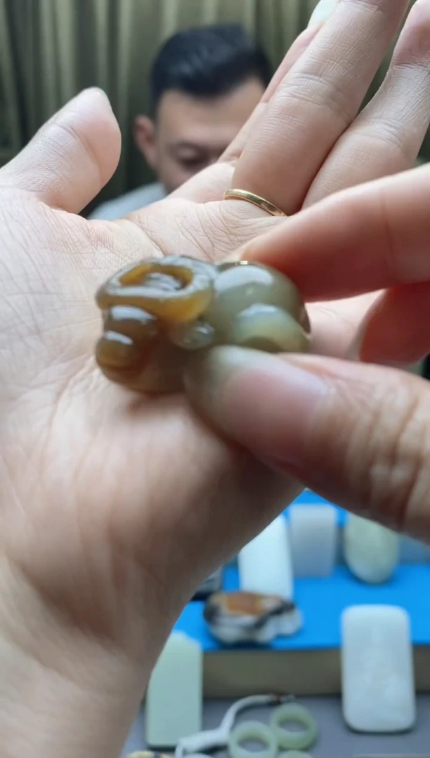 和田玉未镶嵌挂件36